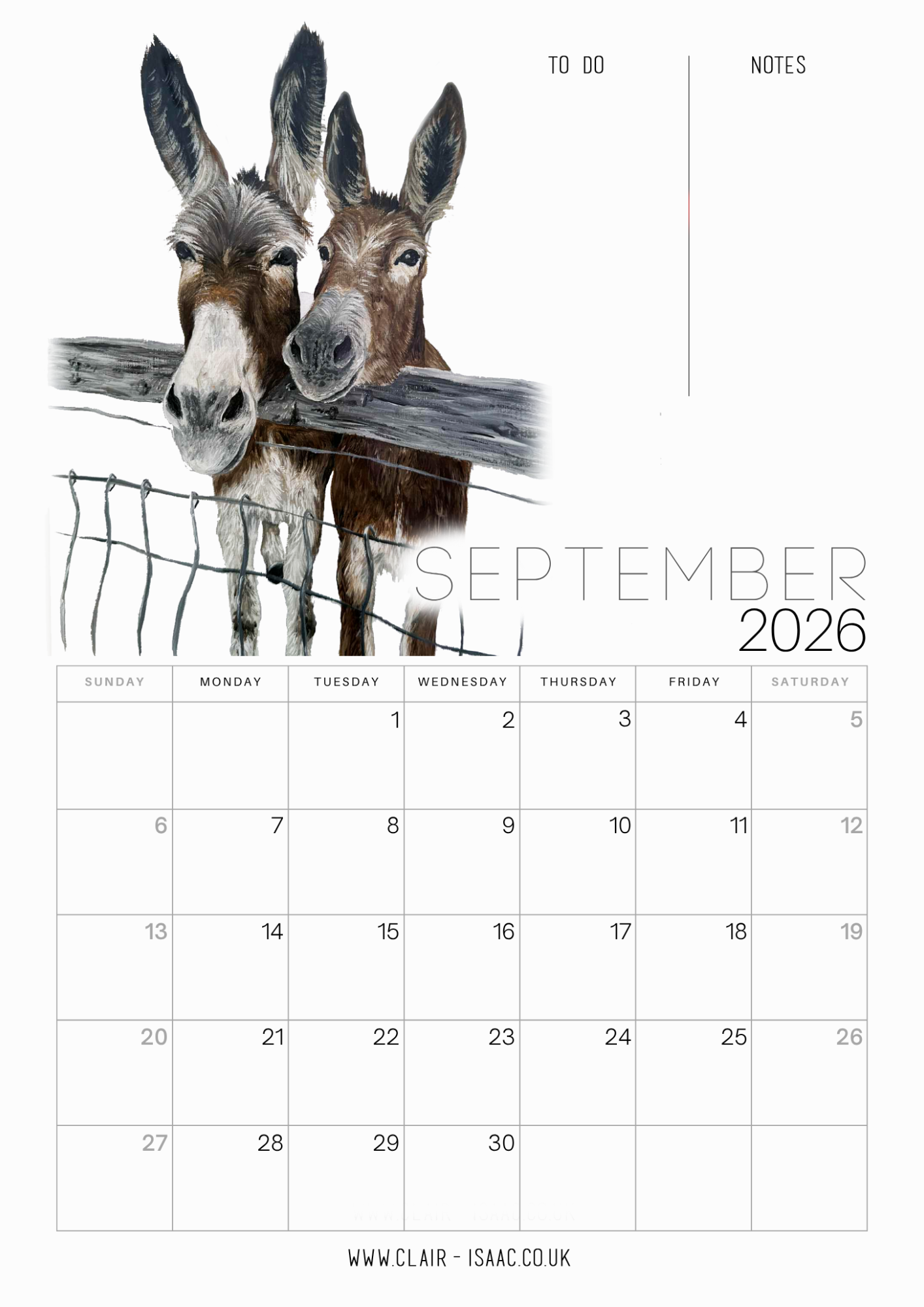 2026 Calender